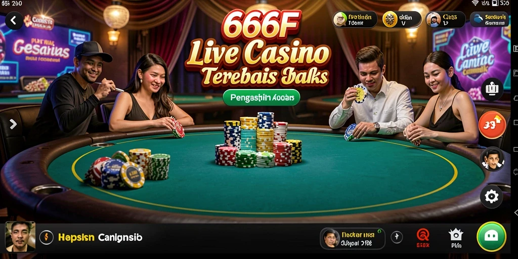 Tampilan gameplay Live Casino yang seru dan interaktif.