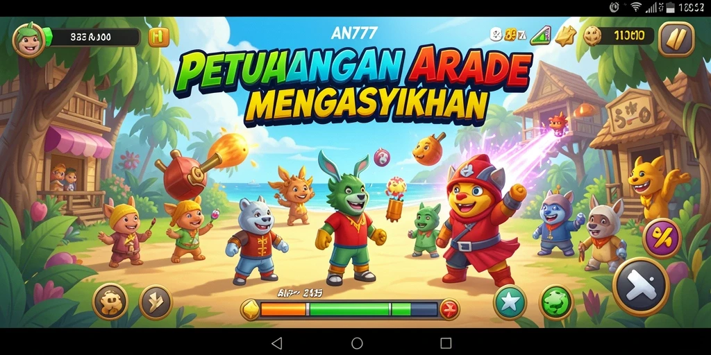 Tangkapan layar permainan AN777 menampilkan aksi seru dari gameplay Arcade.