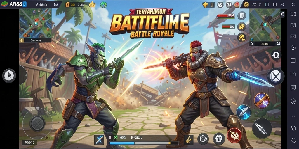 Gameplay seru Battle Royale di API88 dengan pertarungan mendebarkan.