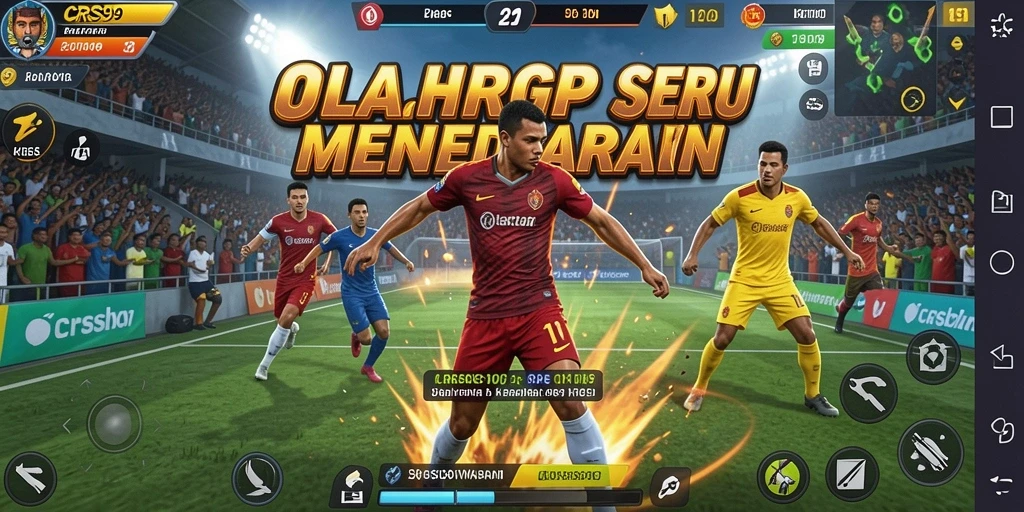 Tangkapan layar CRS99 menampilkan aksi seru dalam permainan olahraga.