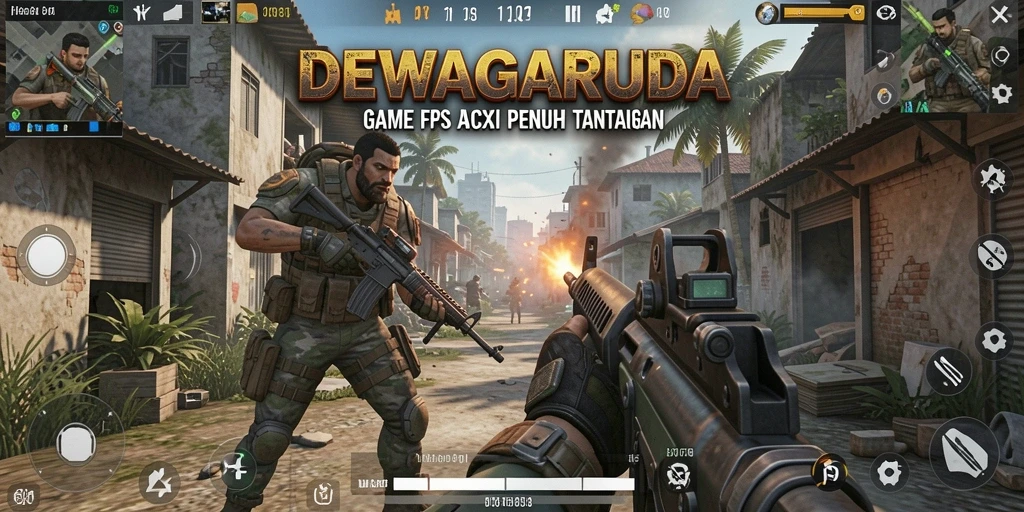 Tangkapan layar gameplay mendebarkan dari DEWAGARUDA.