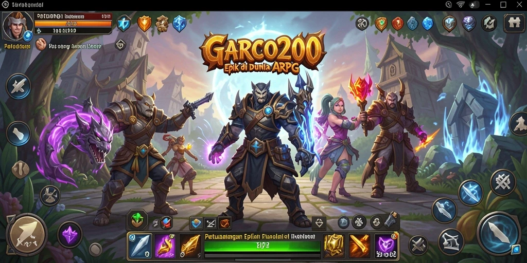 Tampilan gameplay GARCO200 yang menawan dengan aksi pertempuran seru.