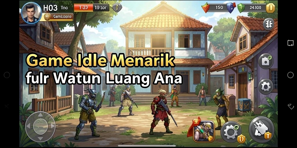Tampilan menarik gameplay H03 dalam genre Idle.