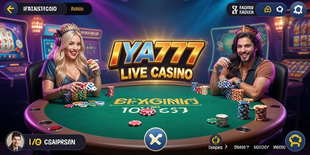 Tampilan utama permainan Live Casino IYA777 yang seru dan interaktif.