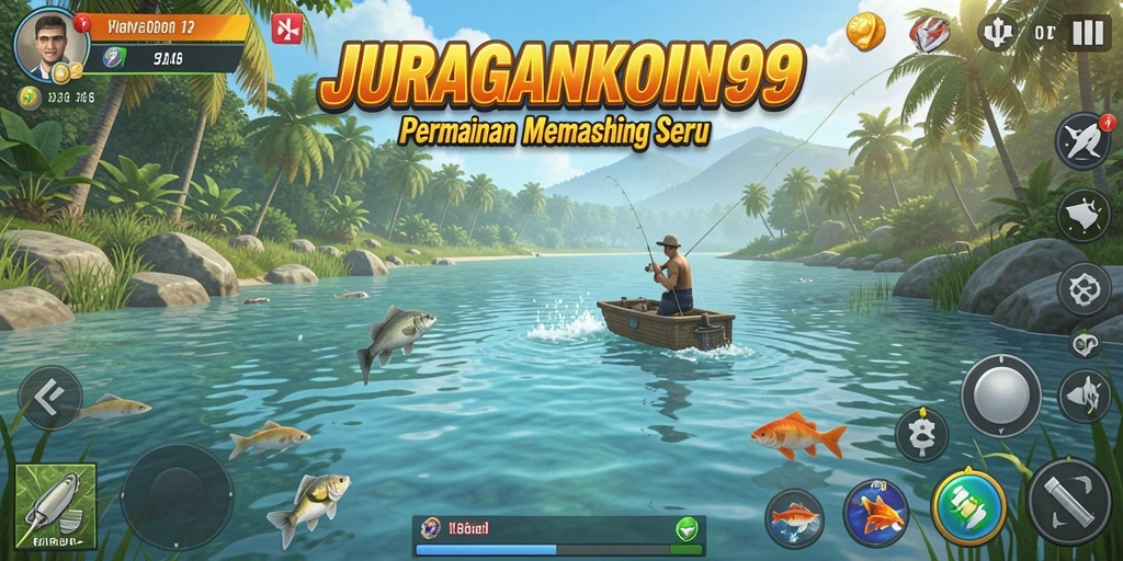 Gameplay JURAGANKOIN99 dengan grafis memancing yang menarik.
