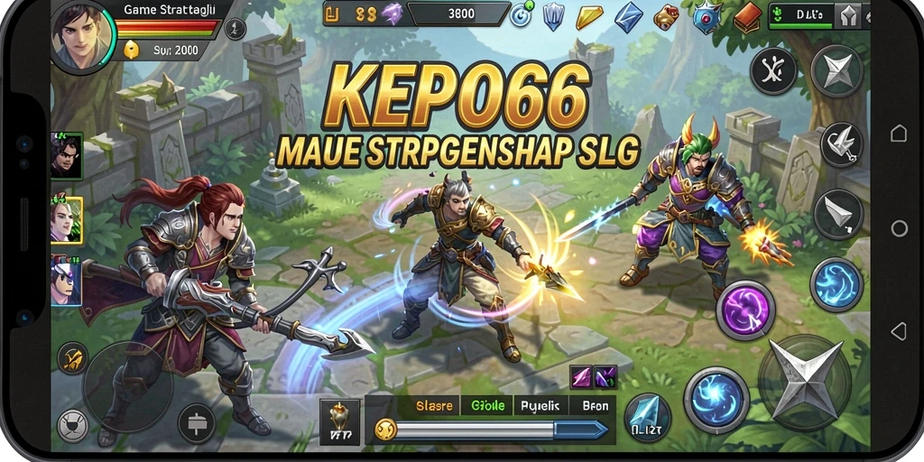 Screenshot utama gameplay SLG KEPO66 dengan pemandangan yang menakjubkan.
