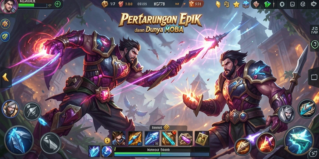 Screenshot gameplay KG778 yang menampilkan pertarungan seru antar karakter.
