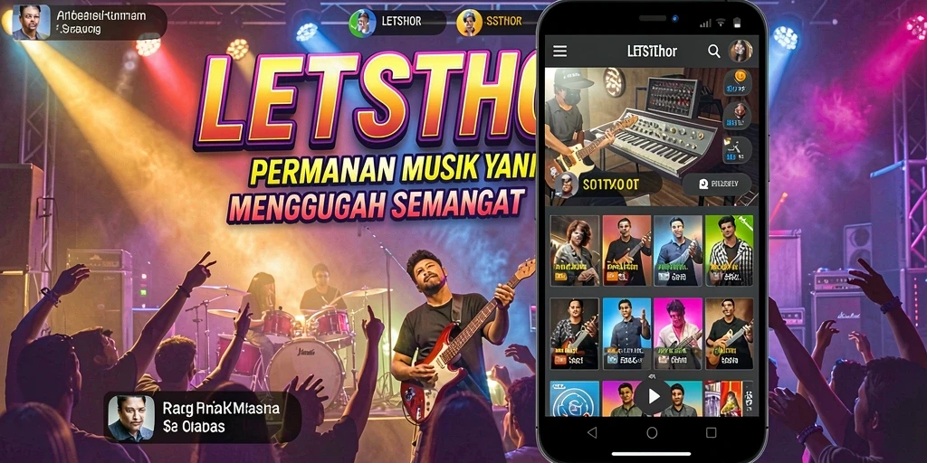 Tampilan gameplay LETSTHOR yang menarik dan dinamis.