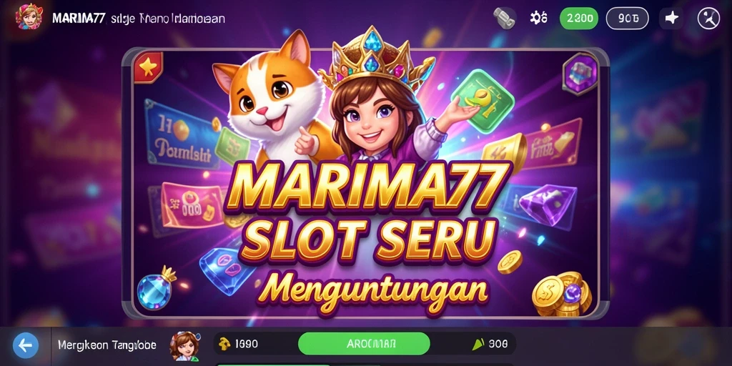 Gameplay seru pada slot MARIMA77 dengan fitur bonus menarik.