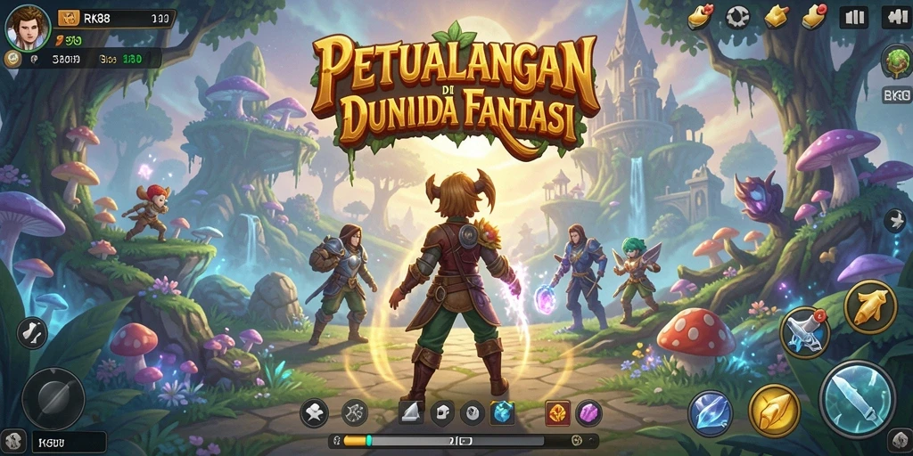 Tampilan menarik dari gameplay RK88 yang memukau dan penuh petualangan.