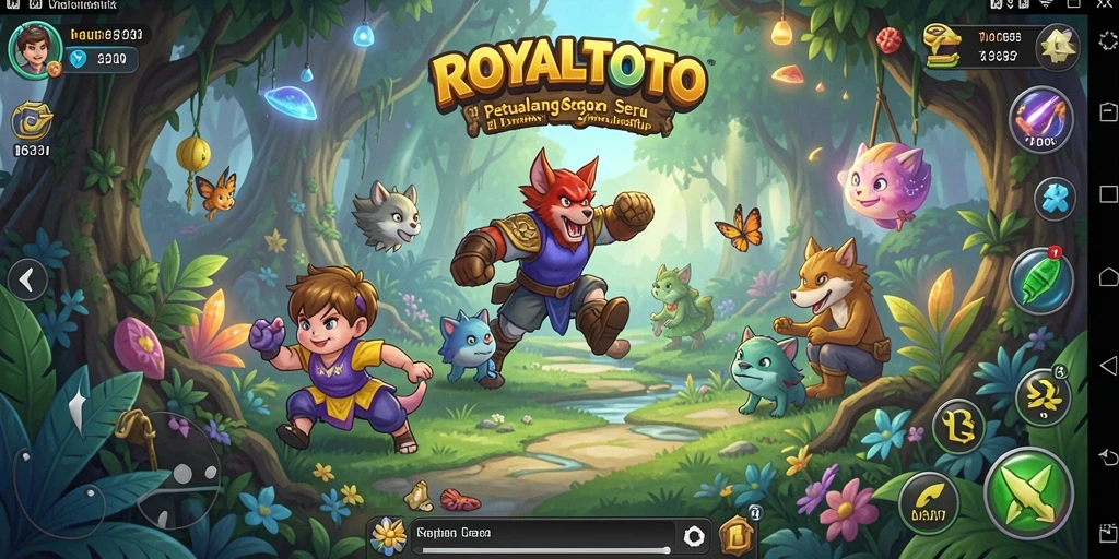 Screenshot menunjukkan karakter utama menjelajahi dunia <strong>ROYALTOTO</strong> yang menakjubkan.