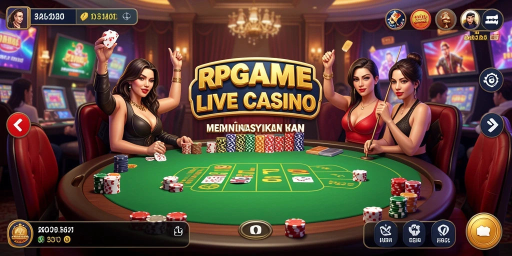 Tampilan gameplay RPGAME yang menarik dan interaktif di Live Casino.