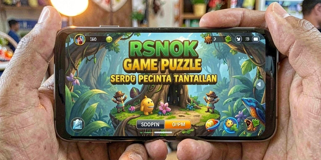 Screenshot gameplay RSNOK yang menunjukkan keseruan menyelesaikan puzzle.