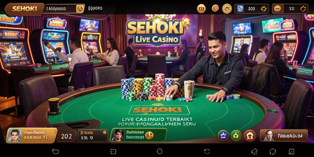 Tampilan gameplay SEHOKI Live Casino yang seru dan interaktif.