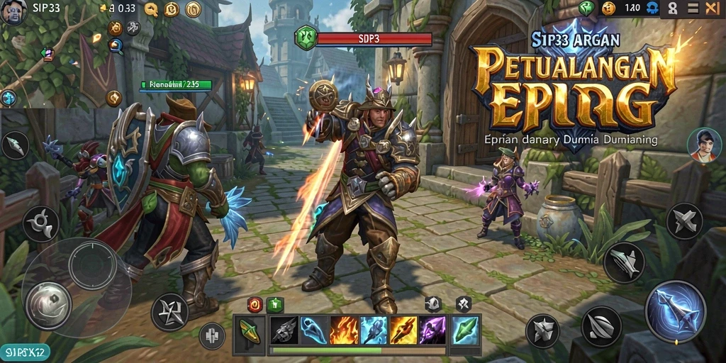 Tangkapan layar SIP33 menampilkan aksi pertempuran epik dalam gameplay ARPG.