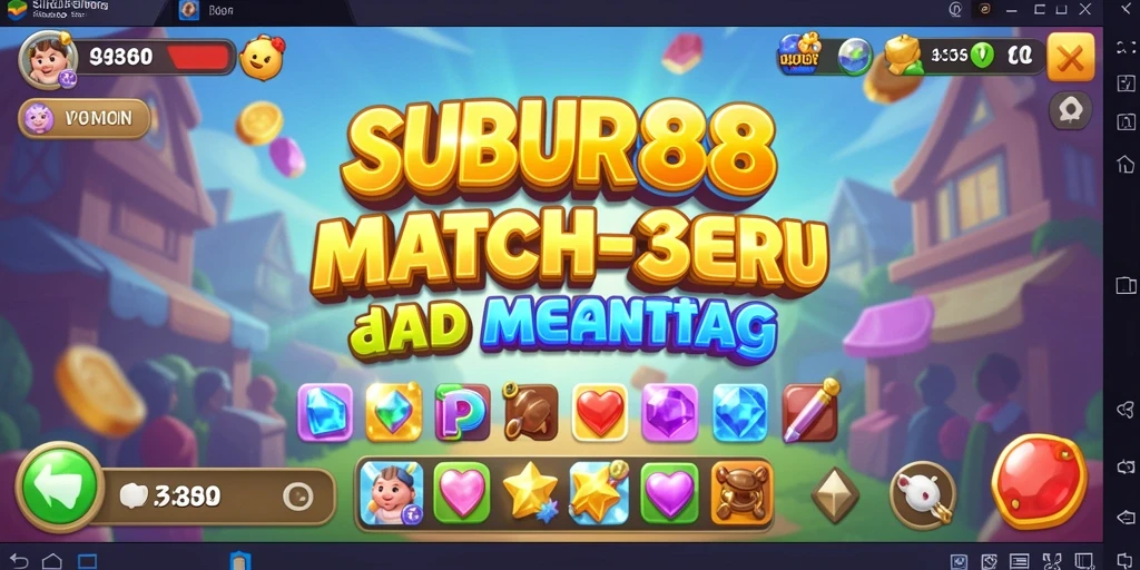 Gameplay seru dari SUBUR88 dengan match-3 yang menantang.
