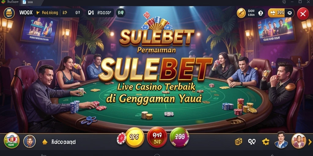 Screenshot SULEBET memperlihatkan gameplay Live Casino yang seru dan interaktif.