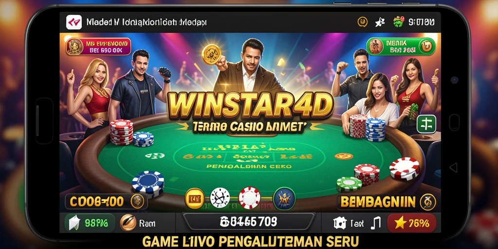 Tampilan gameplay Live Casino yang mendebarkan di WINSTAR4D.