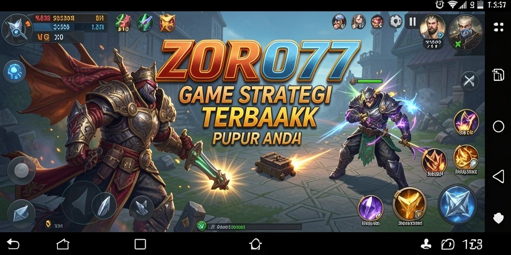 Tampilan gameplay ZORO77 dengan strategi yang mendebarkan.